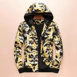 veste versace 2018 hiver hoodie or